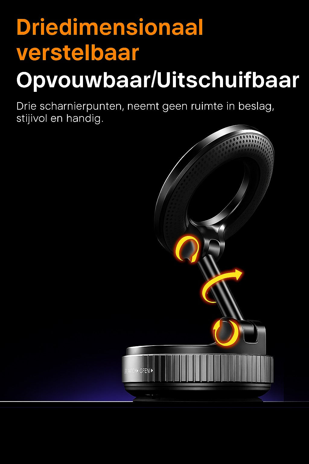 MagnoGrip™ – 360° magnetische autohouder voor veilige, handsfree ritten🚗